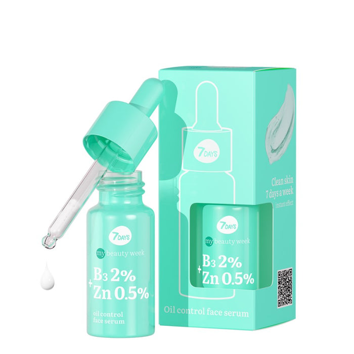 7DAYS B3 2%+ZN 0,5% OIL CONTROL SERUM 20ML - Beauty Bar