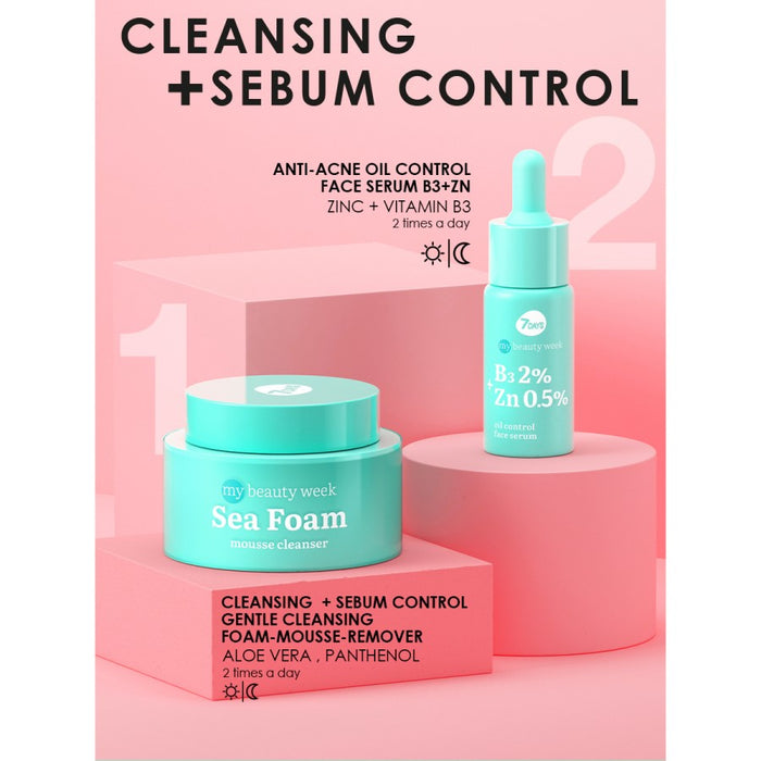 7DAYS B3 2%+ZN 0,5% OIL CONTROL SERUM 20ML - Beauty Bar