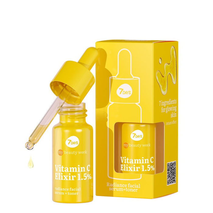 7DAYS VITAMIN C ELIXIR 1,5% RADIANCE SERUM & TONER 20ML - Beauty Bar