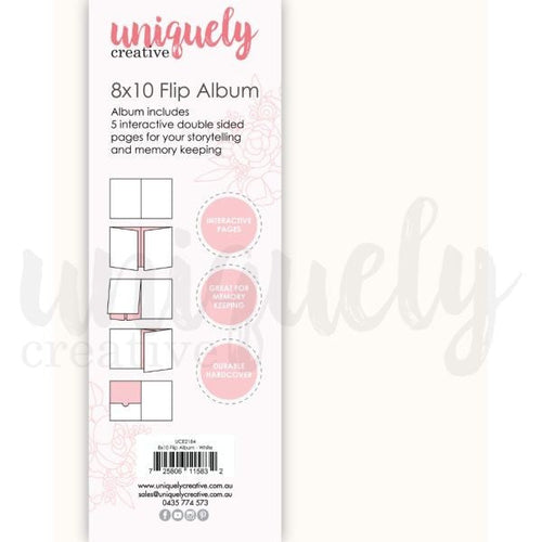 8x10 Flip Album - White
