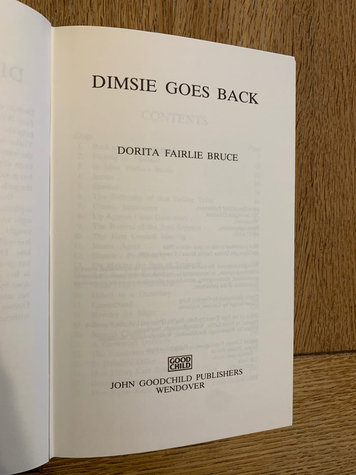 Dimsie Goes Back