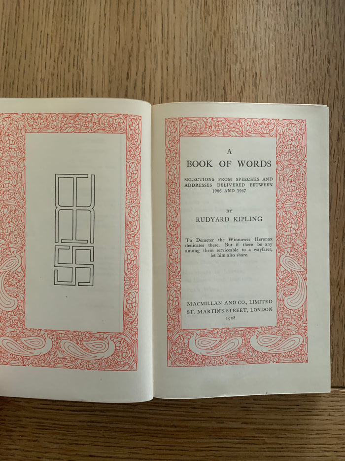 A Book of Words