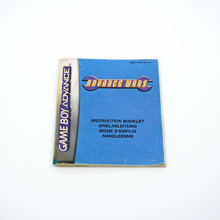Advance Wars Spiel für Game Boy Advance Anleitung - Vorderseite