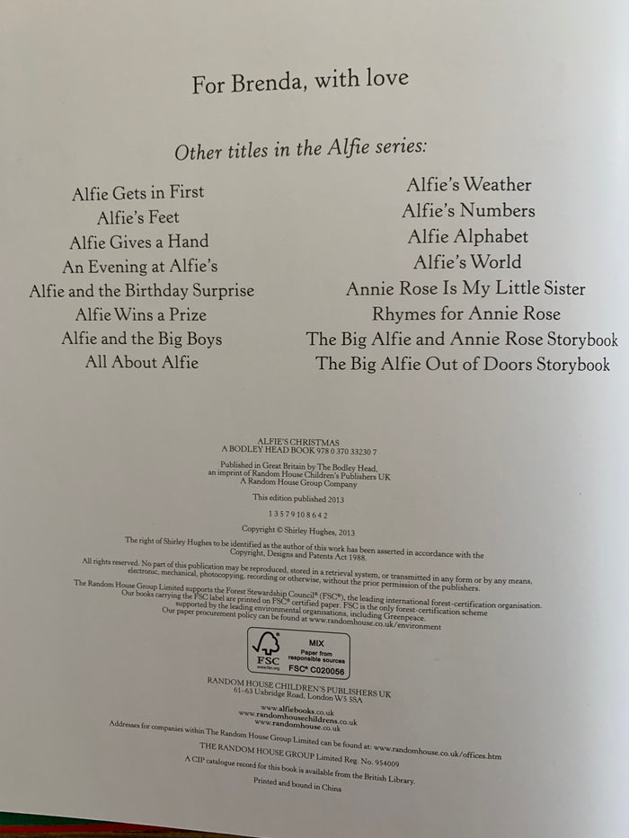 Alfie's Christmas (signed)