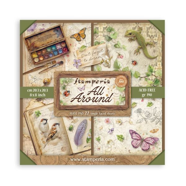 All Around - 8x8 Paper Pad - Maxi, Single Sided