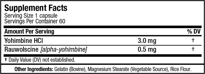 AllMax Nutrition Yohimbine 60 Capsules