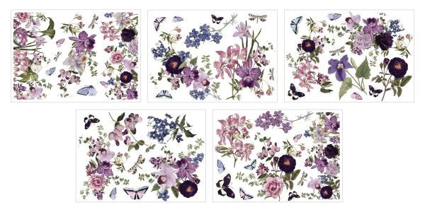 AquaInk Transfer Sheets - Royal Bouquets