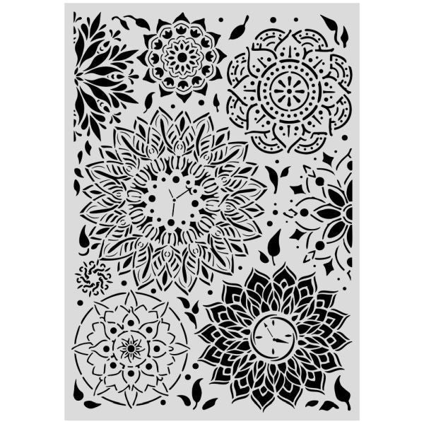 Art Stories - A3 Media Stencil - Mandala Pattern