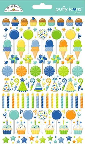Balloons & Banners - Stickers - Puffy Icons