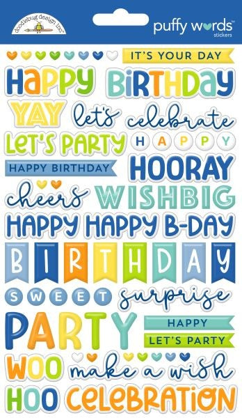 Balloons & Banners - Stickers - Puffy Words