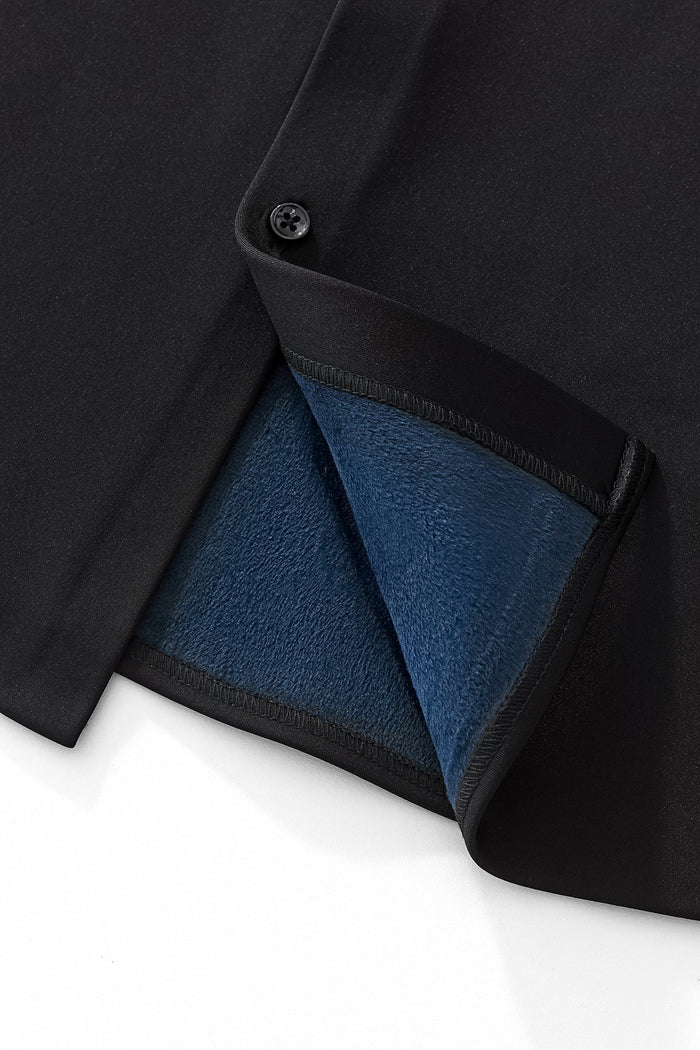 Barocco Velvet Core LS button up Shirt BLACK