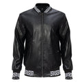 Barocco White Collar PU Bomber - INSTORE