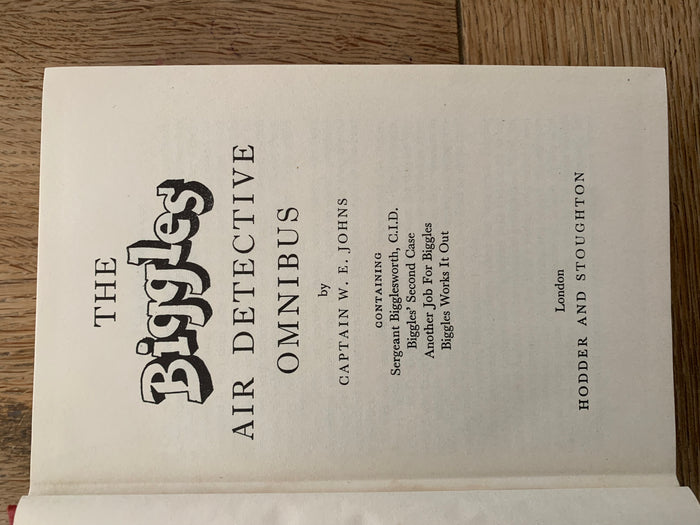Biggles Air Detective Omnibus