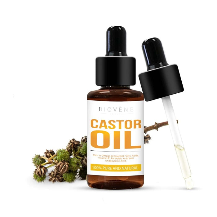 BIOVENE CASTOR OIL PURE & NATURAL HAIR, SKIN & BODY NOURISHMENT 30ML - Beauty Bar