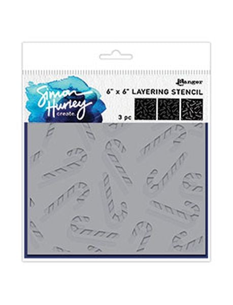 Candy Canes - Stencil