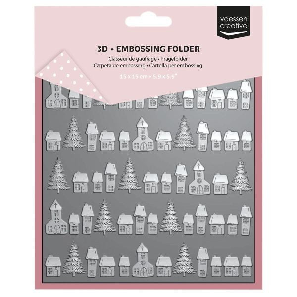 Christams Village - 3D Embossing Folder