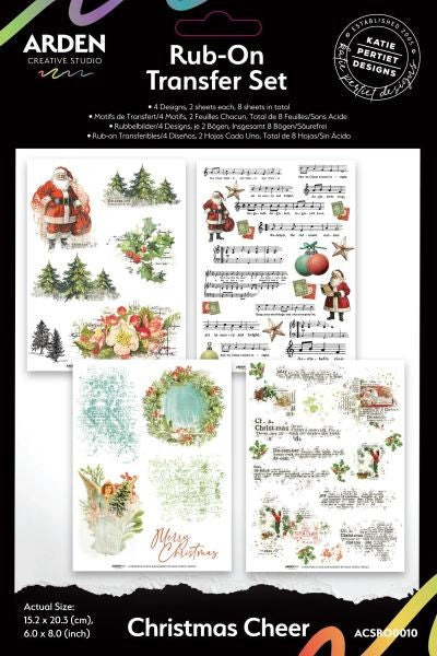 Christmas Cheer - rub On Transfers
