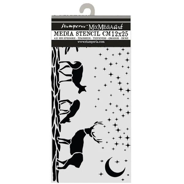 Christmas Deers - Stencil