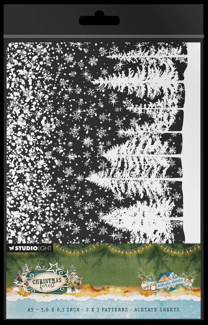 Christmas Forest - Acetate Sheets - Snow & Landscape