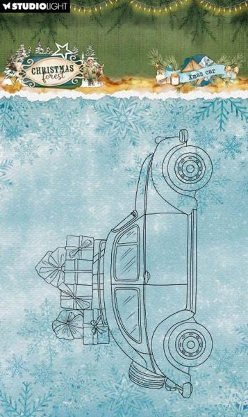 Christmas Forest - Clear Stamps - Christmas Car