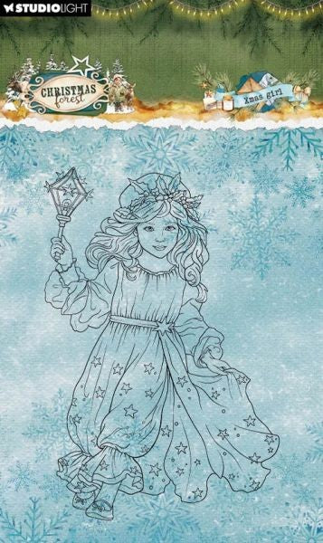Christmas Forest - Clear Stamps - Christmas Girl