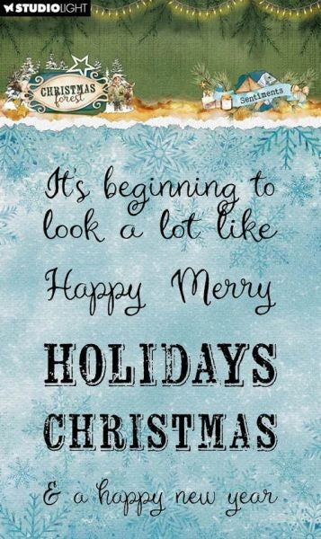 Christmas Forest - Clear Stamps - Sentiments