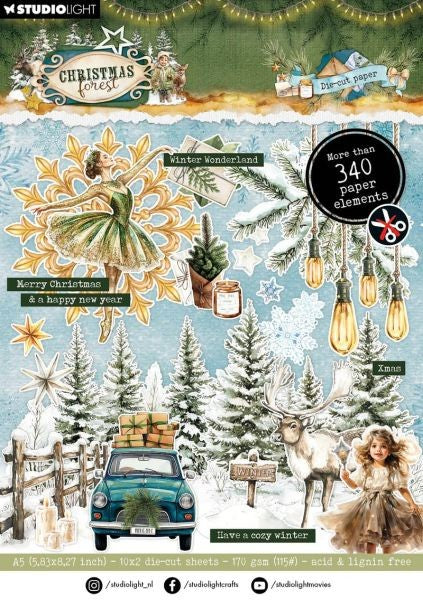 Christmas Forest - Paper Pad Elements