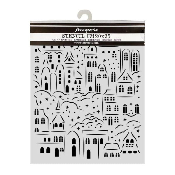 Christmas Village - Stencil