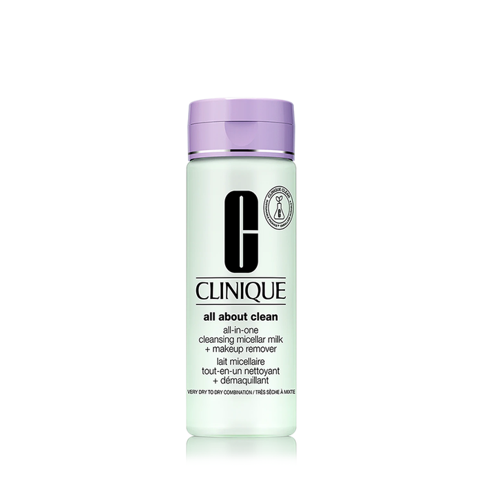 CLINIQUE ALL-IN-ONE CLEANSING MICELLAR MILK + MAKEUP REMOVER  - VERY DRY TO DRY COMBINATION SKIN - 200ML - Beauty Bar