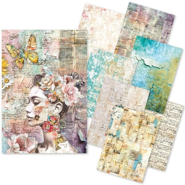 Craftmix A5 Paper Pack - The Sound of Spring