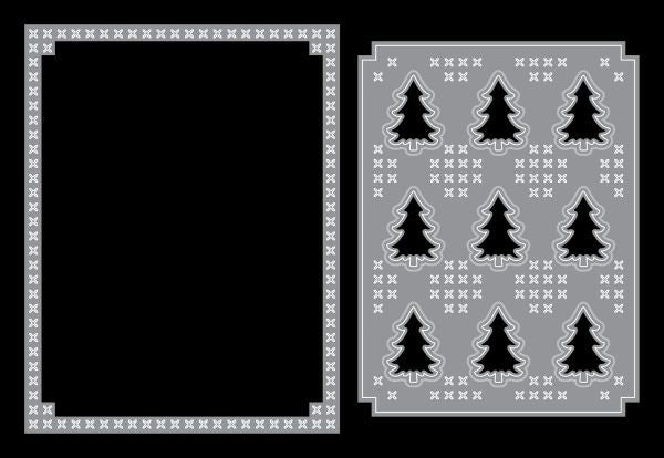 Cross Stitch Evergreen A2 Coverplate Dies