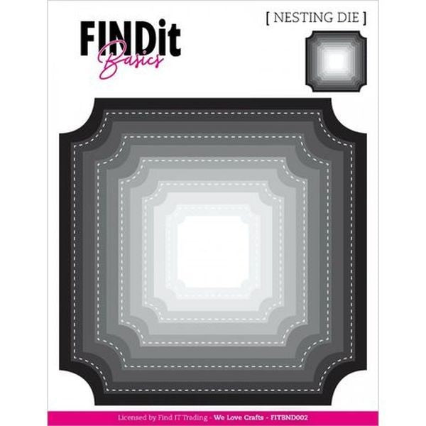 Cut Corner Squares - Basics Nesting Dies