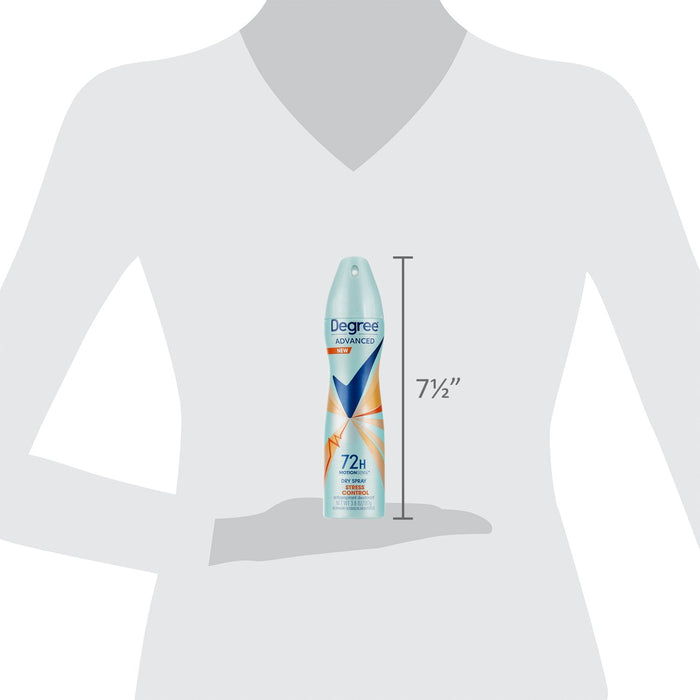 Degree Advanced Long Lasting Women's Antiperspirant Deodorant Dry Spray, Stress Control, 3.8 oz