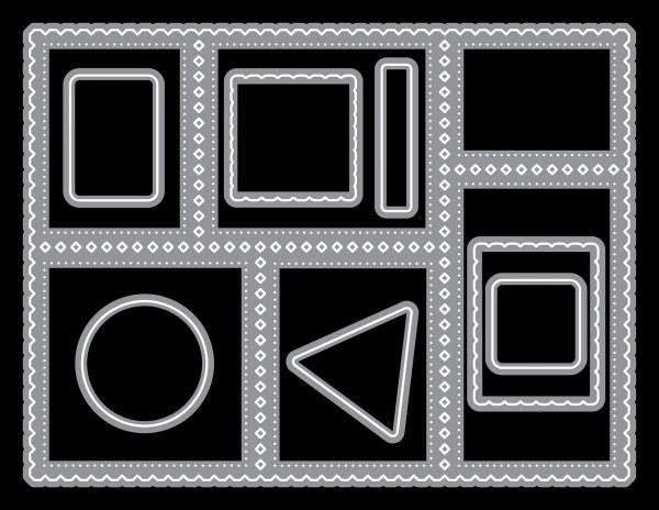 Diamond Postage Collage Dies