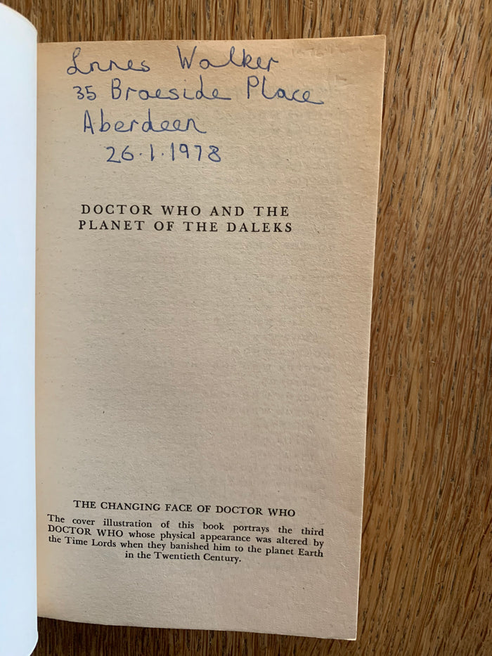 Doctor Who and the Planet of the Daleks
