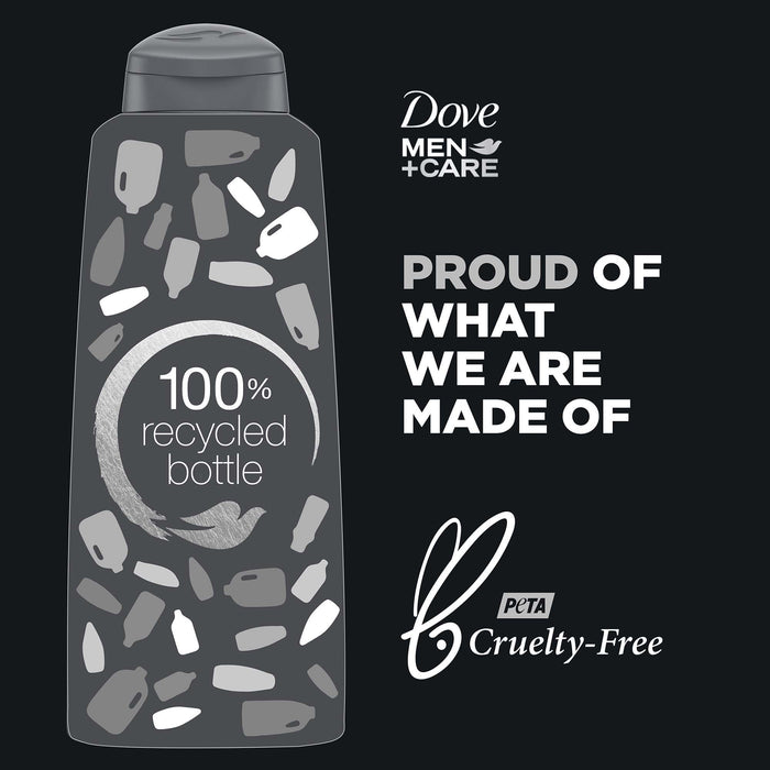 Dove Men+Care Purifying Daily Shampoo for Dry Hair, Charcoal and Clay, 20.4 fl oz