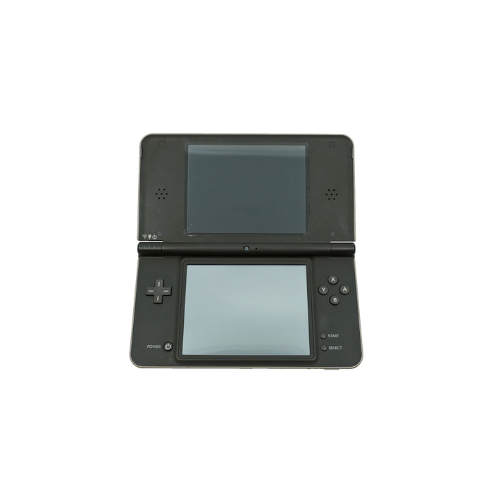 3DS Konsole schwarz aufgeklappt - Vorderseite
