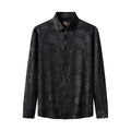 Eminence Floral Jacquard Stitchless LS Shirt BLACK