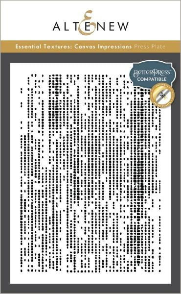 Essential Textures:  Canvas Impressions Press Plate