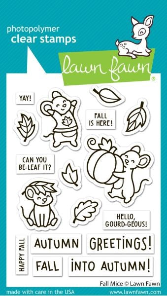 Fall Mice - Clear Stamps