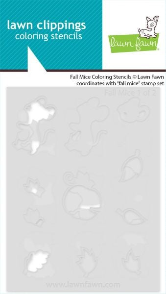 Fall Mice - Coloring Stencils