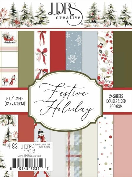 Festive Holiday - 5x7 Paper Pack