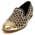 FI-7024 Black Gun Metal Tip Slip on Loafer Fiesso by Aurelio Garcia