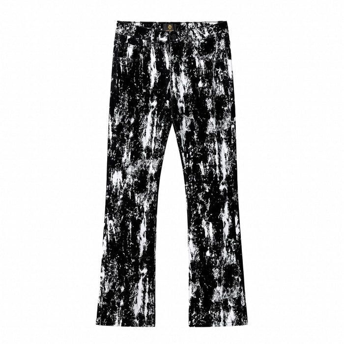 Flocked Eclipse Denim Pant – Century Penthouse BLACK