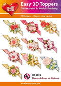 Flowers & Bows on Ribbons - Easy 3D Toppers