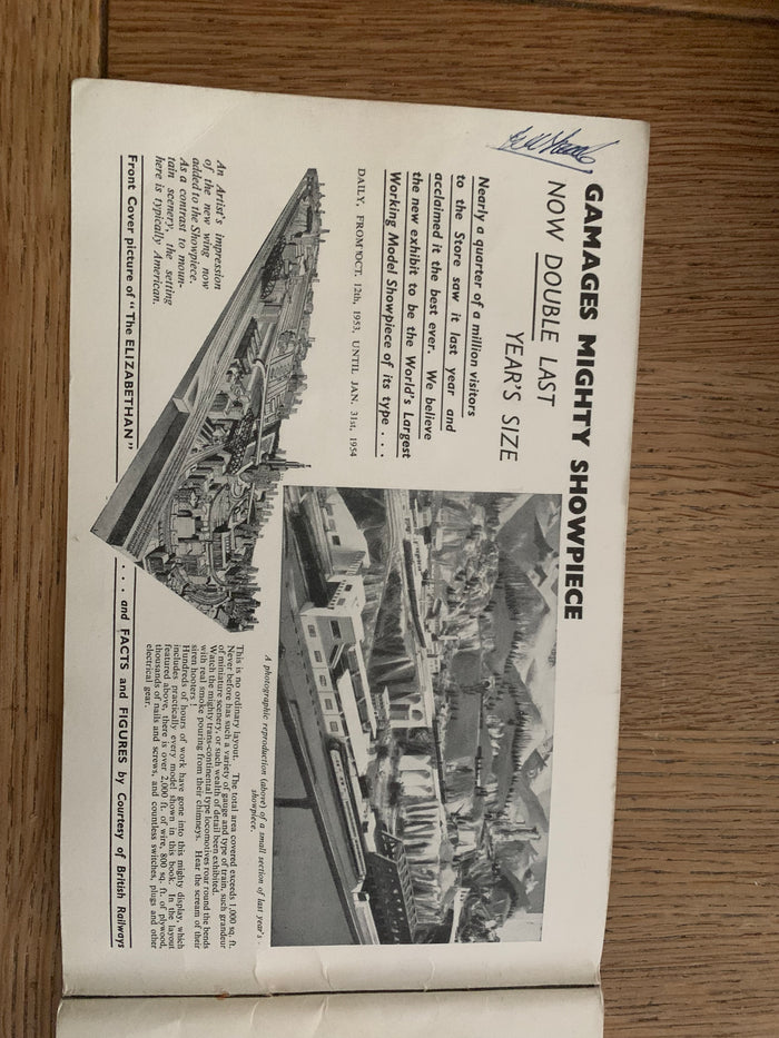 Gamages Book of Model Trains