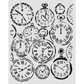 Gardens of Time - Stencil - Mixed Clocks