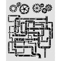 Gardens of Time - Stencil - Tubes
