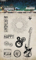 Gearhead's Workshop - Clear Stamps - Gears & Guitar
