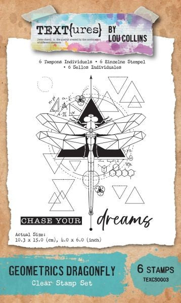 Geometrics Dragonfly - Clear Stamps